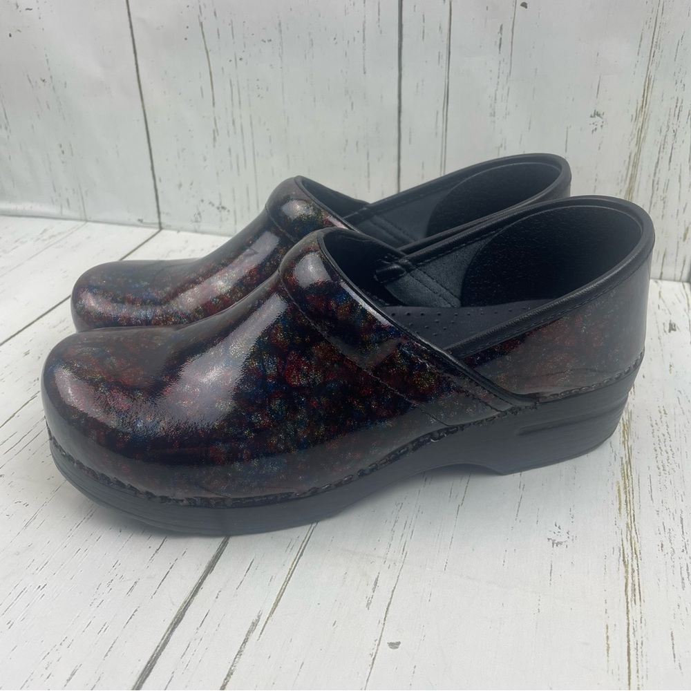 Dansko‎ Multicolor Iridescent Clogs
